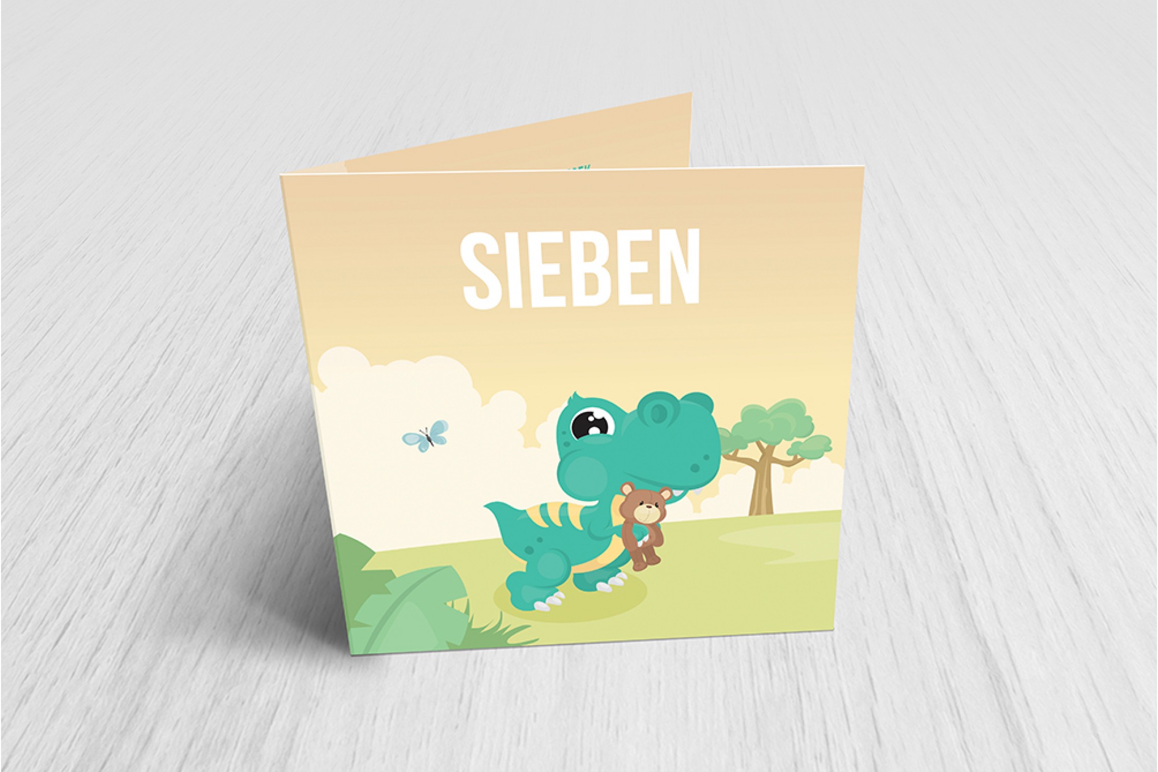 Dino in landschap